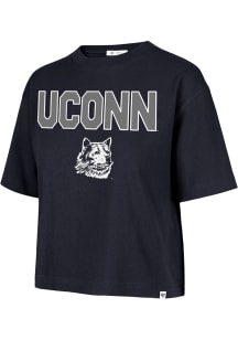47 UConn Huskies Womens Navy Blue First Rank City Short Sleeve T-Shirt