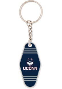 UConn Huskies Motel Acrylic Keychain - Navy Blue