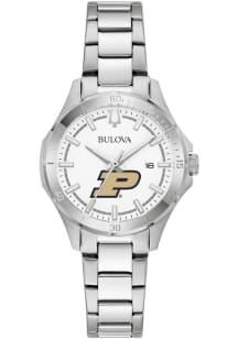Bulova Purdue Boilermakers Sport Stainless Steel Womens Watch
