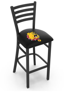 Ferris State Bulldogs Stationary Pub Stool - Black