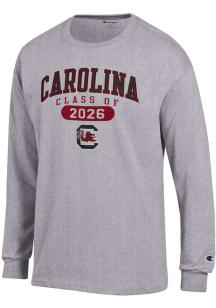 Champion South Carolina Gamecocks Grey Class of 2026 Jersey Long Sleeve T Shirt