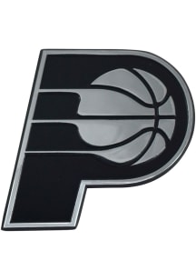 Logo Brands Indiana Pacers Chrome Car Emblem - Silver