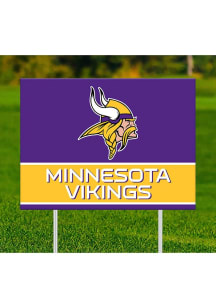 Minnesota Vikings Team Name Yard Sign - Purple