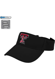 LogoFit Texas Tech Red Raiders Mens Black Slice Adjustable Visor