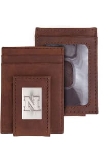 Nebraska Cornhuskers Leather Front Pocket Mens Money Clip