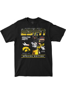 Kamari Moulton Iowa Hawkeyes Black Football ESPN College Gameday Magazine Cover Short Sleeve Fashi..