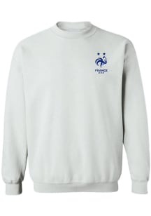 Vive La Fete France National Team Womens Ash Jean Impressions Crew Sweatshirt