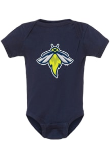 Summit Sportswear Columbia Fireflies Baby Navy Blue Primary Logo Short Sleeve One Piece