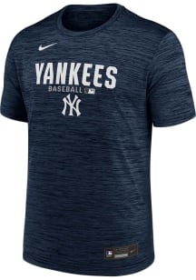 Nike New York Yankees Navy Blue Authentic Collection Velocity Short Sleeve T Shirt