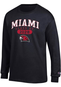 Champion Miami RedHawks Black Class of 2028 Jersey Long Sleeve T Shirt