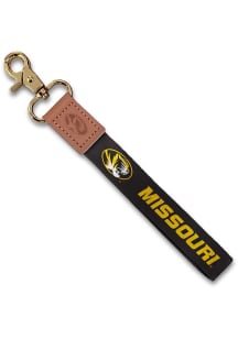 Jardine Missouri Tigers Wristlet Keychain W/Custom Strap Lanyard - Black