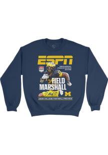 Jordan Marshall  Campus Ink Michigan Wolverines Youth Navy Blue 2026 ESPN The Magazine Collection..