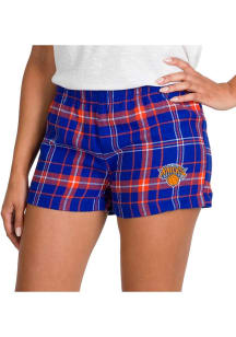 Concepts Sport New York Knicks Womens Orange Ultimate Flannel Shorts