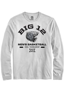 Summit Sportswear Big 12 White 2026 Men's Basketball Championship Long Sleeve T Shirt