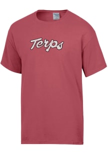 Maryland Terrapins Red Terps Script Short Sleeve T Shirt