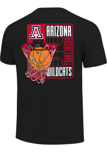 Arizona Wildcats Black Basektball Net Overlay Short Sleeve T Shirt