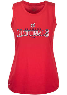 Levelwear Washington Nationals Womens Red Macy Journey Tank Top