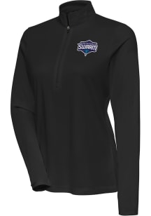 Antigua Greensboro Swarm Womens Black Flex Qtr Zip