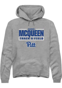 Darren McQueen Pitt Panthers Mens Graphite NIL Stacked Box Player Hood