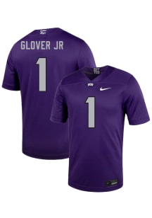 Vernon Glover Jr  Nike TCU Horned Frogs Purple NIL Name And Number Football Jersey