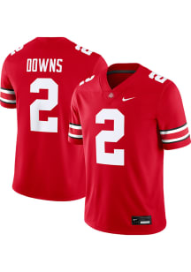 Caleb Downs  Nike Ohio State Buckeyes Red Name and Number Football Jersey