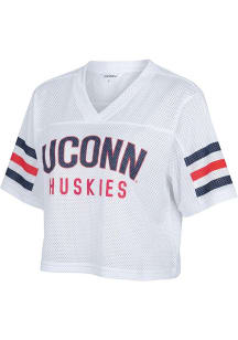UConn Huskies Womens Field Goal Fashion Football Jersey - White