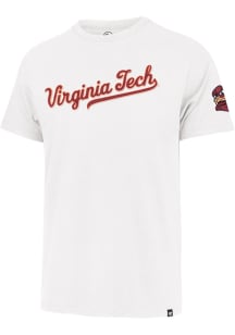 47 Virginia Tech Hokies White Franklin Fieldhouse Namesake Short Sleeve Fashion T Shirt