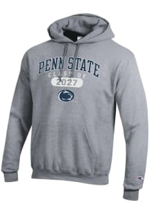 Champion Penn State Nittany Lions Mens Grey Class of 2027 Powerblend Long Sleeve Hoodie