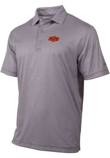 Columbia Oklahoma State Cowboys Mens Black Fairway Short Sleeve Polo
