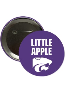 K-State Wildcats 3" Little Apple Button - Purple