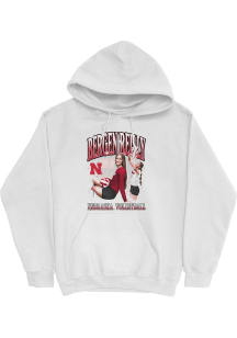 Bergen Reilly Campus Ink Nebraska Cornhuskers Youth Rally Hoodie Long Sleeve Player Hoodie White