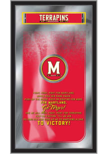 Maryland Terrapins Fight Song Hanging Back Bar Mirror