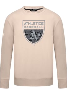 Levelwear Oakland Athletics Brown Mandate Buckler Long Sleeve T Shirt