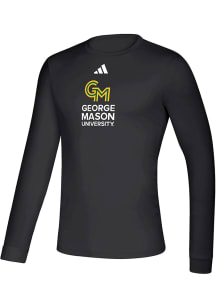 Adidas George Mason University Black Primary Logo Long Sleeve T-Shirt