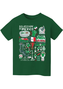 Vive La Fete Mexico National Team Youth Green Ian Short Sleeve T-Shirt