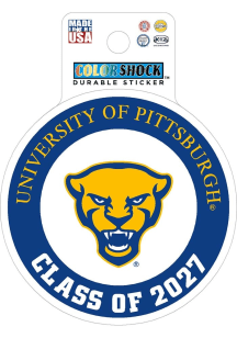 Pitt Panthers Class of 2027 Durable Stickers - Blue