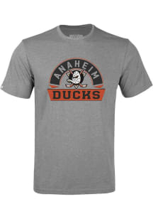 Levelwear Anaheim Ducks Youth Grey Richmond Jr Banner Arch Short Sleeve T-Shirt