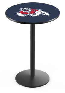 Fresno State Bulldogs Black Round Base Pub Table