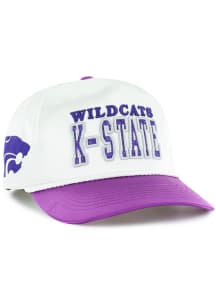 47 K-State Wildcats White Trendy Block Hitch Womens Adjustable Hat
