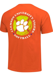 Clemson Tigers Orange Softball Short Sleeve T Shirt