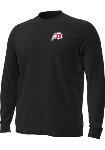 Under Armour Utah Utes Mens Black Motivate Woven Long Sleeve Qtr Zip Pullover