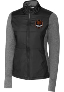 Cutter and Buck Houston Dynamo Womens Black Stealth Light Weight Jacket