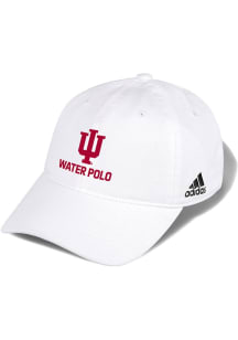 Adidas Indiana Hoosiers Water Polo Washed Slouch Adjustable Hat - White