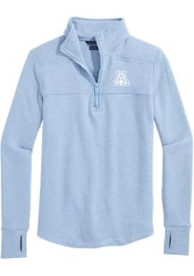 Vineyard Vines Arizona Wildcats Womens Light Blue Dreamcloth Shep Shirt Qtr Zip