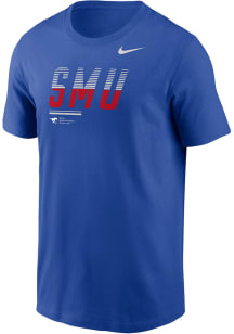 Nike SMU Mustangs Blue Shift Legend Short Sleeve T Shirt