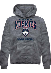 Summit Sportswear UConn Huskies Mens Grey Women's Basketball Long Sleeve Hoodie