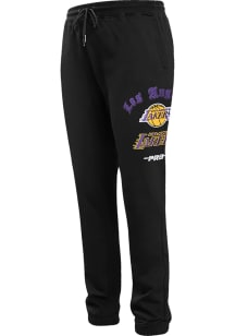 Pro Standard Los Angeles Lakers Mens Black Old English Sweatpants