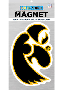 Iowa Hawkeyes 6X6" Color Shock Car Magnet - Black