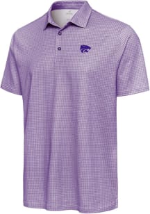 Antigua K-State Wildcats Mens Purple Breeze Short Sleeve Polo