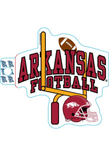 Arkansas Razorbacks Correlate Football Stickers - Red